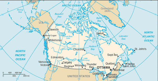 Canada map