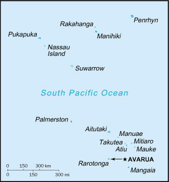 Cook Islands map