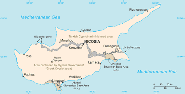Cyprus map Cyprus map