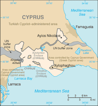 Dhekelia map Dhekelia map