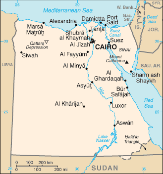 Egypt map