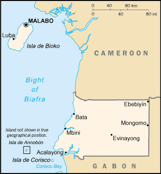 Equatorial Guinea map Equatorial Guinea map