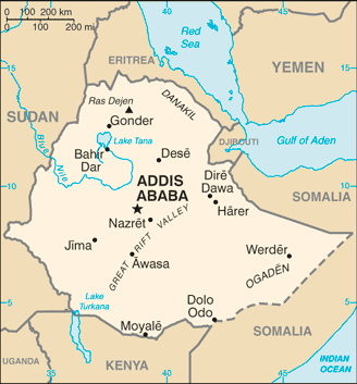 Ethiopia map