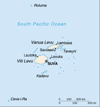 Fiji map Fiji map