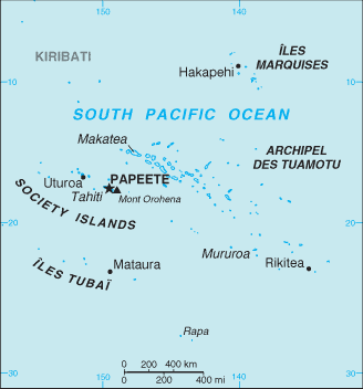 French Polynesia map