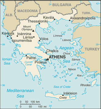 Greece map