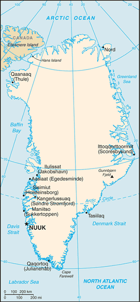 Greenland map Greenland map