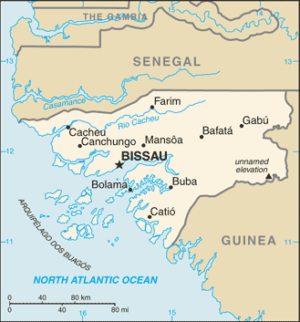Guinea-Bissau map Guinea-Bissau map
