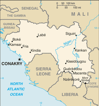 Guinea map