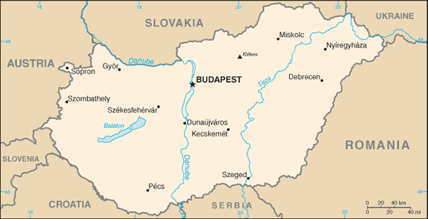 Hungary map