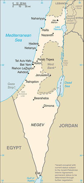 Israel map