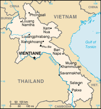 Laos map Laos map