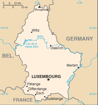 Luxembourg map Luxembourg map