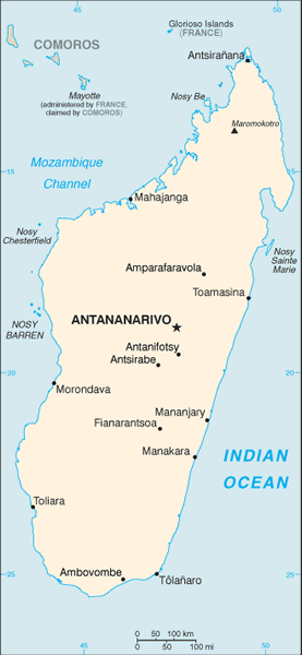 Madagascar map