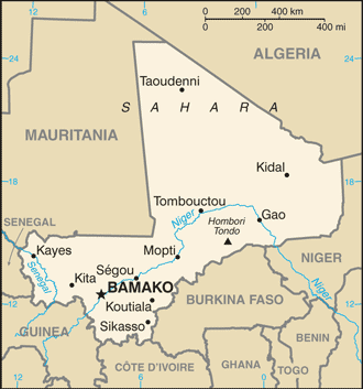 Mali map