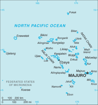 Marshall Islands map