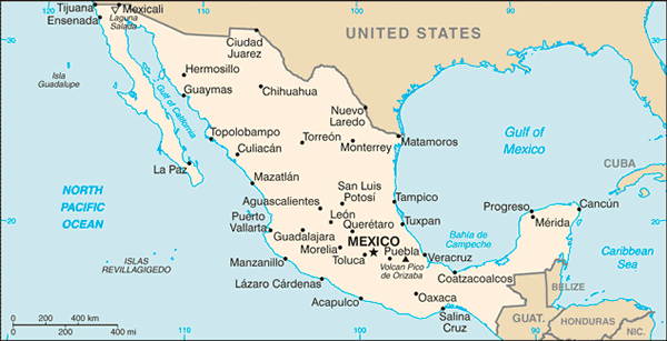 Mexico map