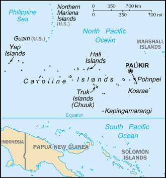 Micronesia, Federated States of map