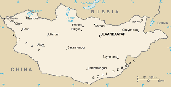 Mongolia map Mongolia map