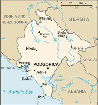 Montenegro map Montenegro map