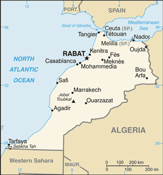 Morocco map Morocco map
