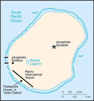 Nauru map Nauru map