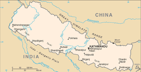Nepal map Nepal map