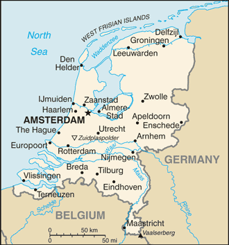 Netherlands map Netherlands map