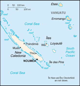 New Caledonia map New Caledonia map