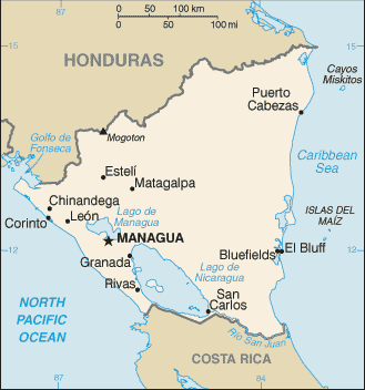 Nicaragua map Nicaragua map