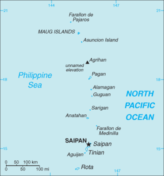 Northern Mariana Islands map