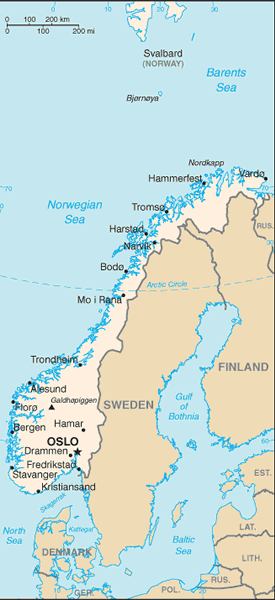 Norway map