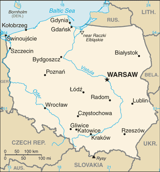 Poland map Poland map