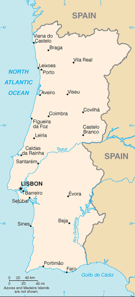 Portugal map