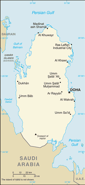 Qatar map Qatar map