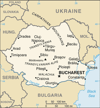 Romania map Romania map