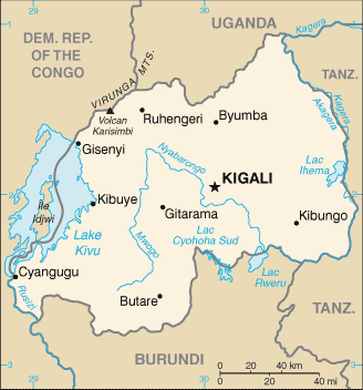 Rwanda map