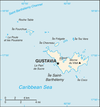 Saint Barthelemy map