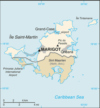 Saint Martin map Saint Martin map