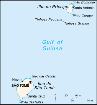 Sao Tome and Principe map