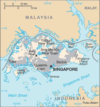 Singapore map Singapore map