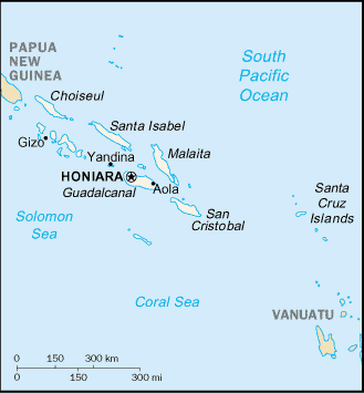Solomon Islands map Solomon Islands map