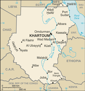 Sudan map