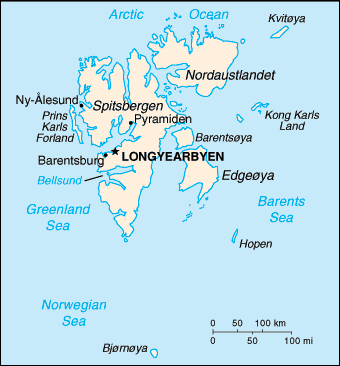 Svalbard map Svalbard map