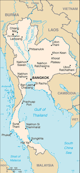 Thailand map