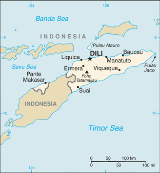 Timor-Leste map Timor-Leste map