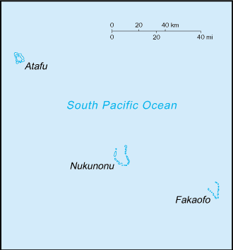 Tokelau map