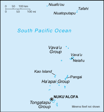 Tonga map Tonga map