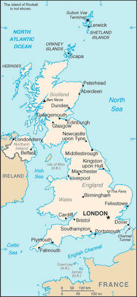 United Kingdom map United Kingdom map