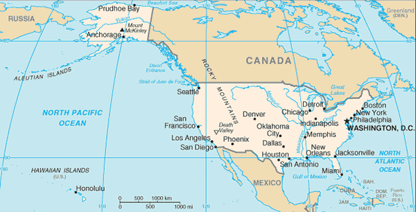 United States map